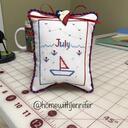 July is done. I am leaving tomorrow for a cross stitch retreat and I hope to have August stitched by the time I arrive back home here in Louisiana