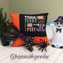 For the month of October we could choose something with the color orange in it. Stitching with the Housewives Trick or Treat Smell My Feet. Loved every stitch