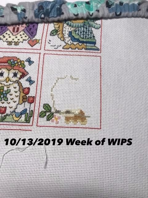 I stopped working on these 2 big WIPS to get some smalls and finishing done. I will call this week a "Week of WIPS" Let's see how far I can get in a week on these 2. If anyone would care to join me on this "Week of WIPS." please feel free to post your photos here and note that you are participating. Have fun !
